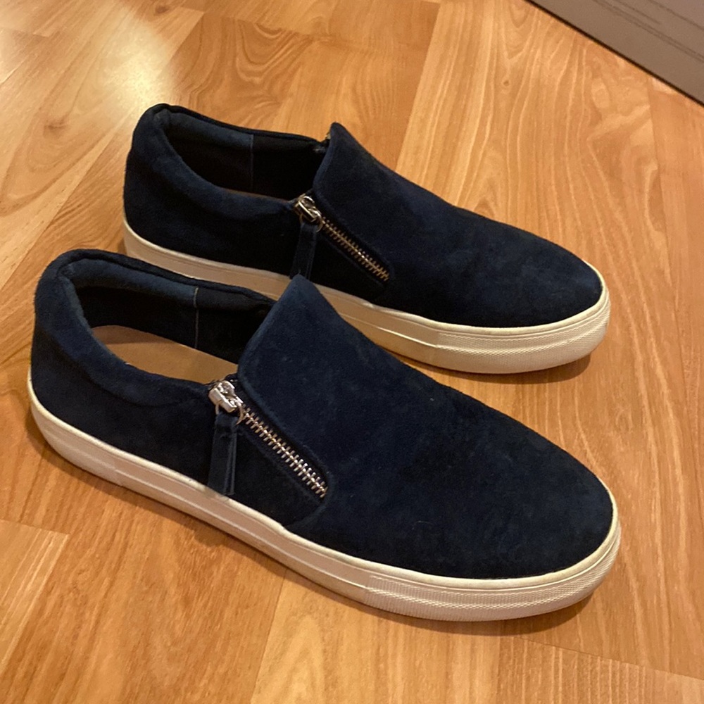 Steve Madden Suede Zip Slip On Shoes